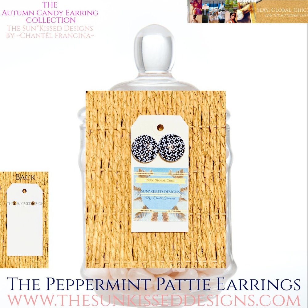 The Peppermint Pattie Earrings by The Sun*Kissed Designs By ~Chantél Francina~